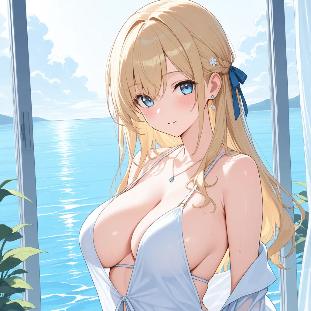 涂满奶油的巨乳女友