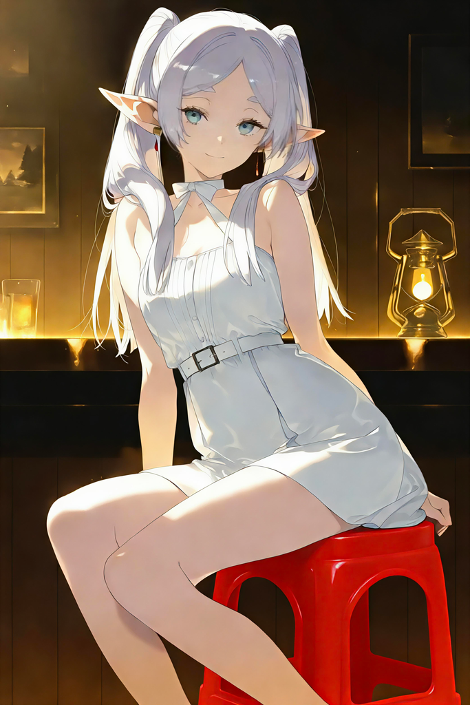 和妹妹到镇上啦