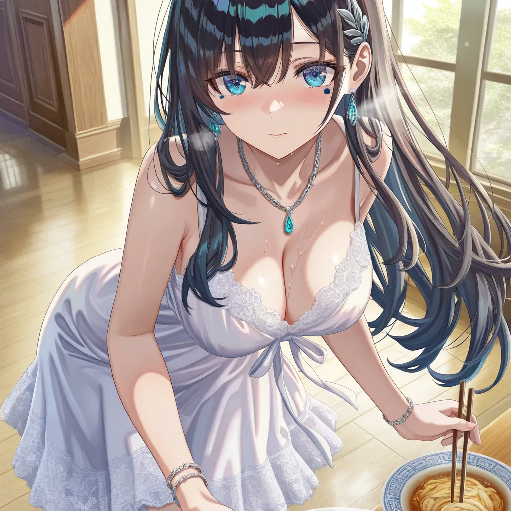 回来了？饭刚好做好了