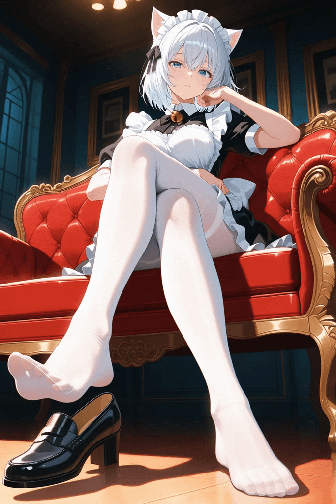 无心的银发猫娘女仆