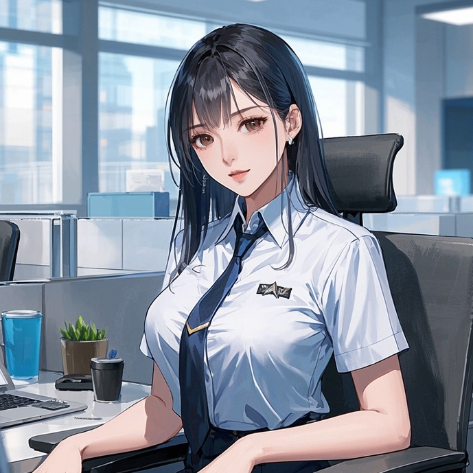 高冷知性的女同事真空上班?