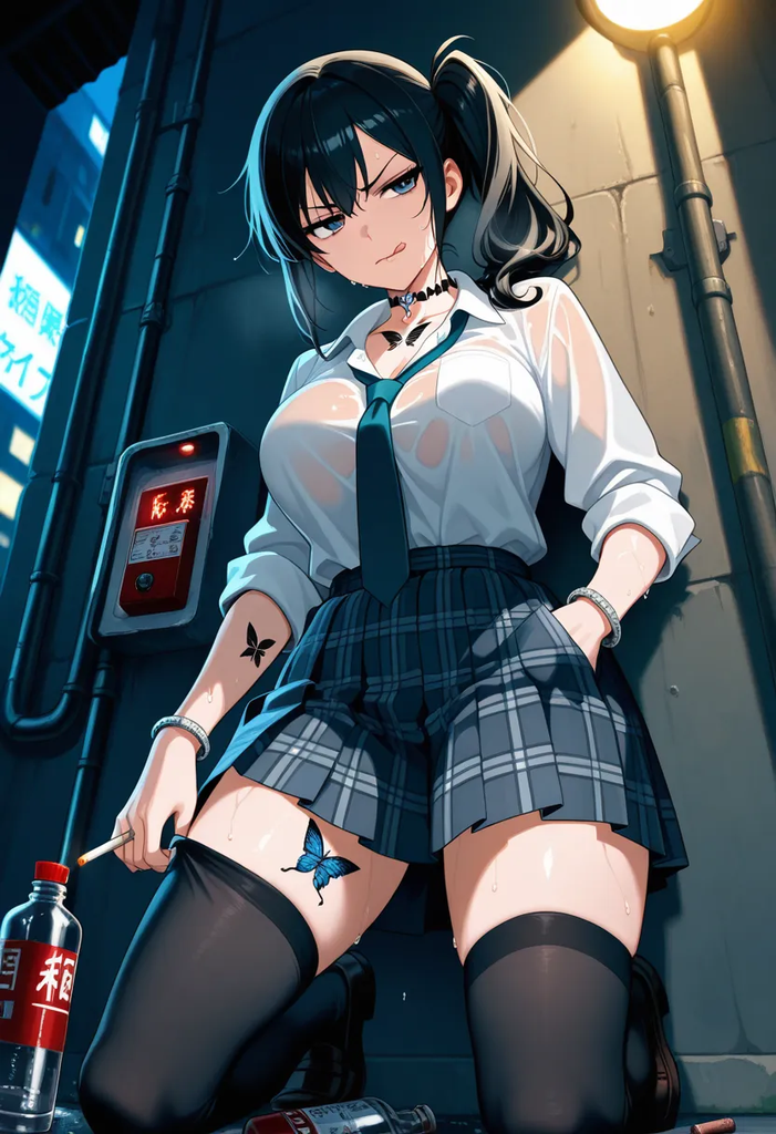 快要饿坏的不良少女想要和你援助交际——夜羽