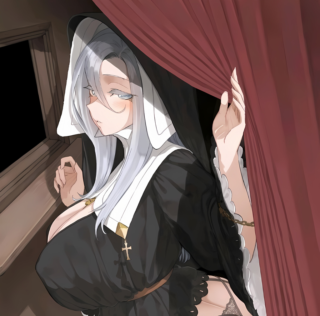 不得不伪装成厌恶我的修女姐姐实际上背地里喊着我名字自慰