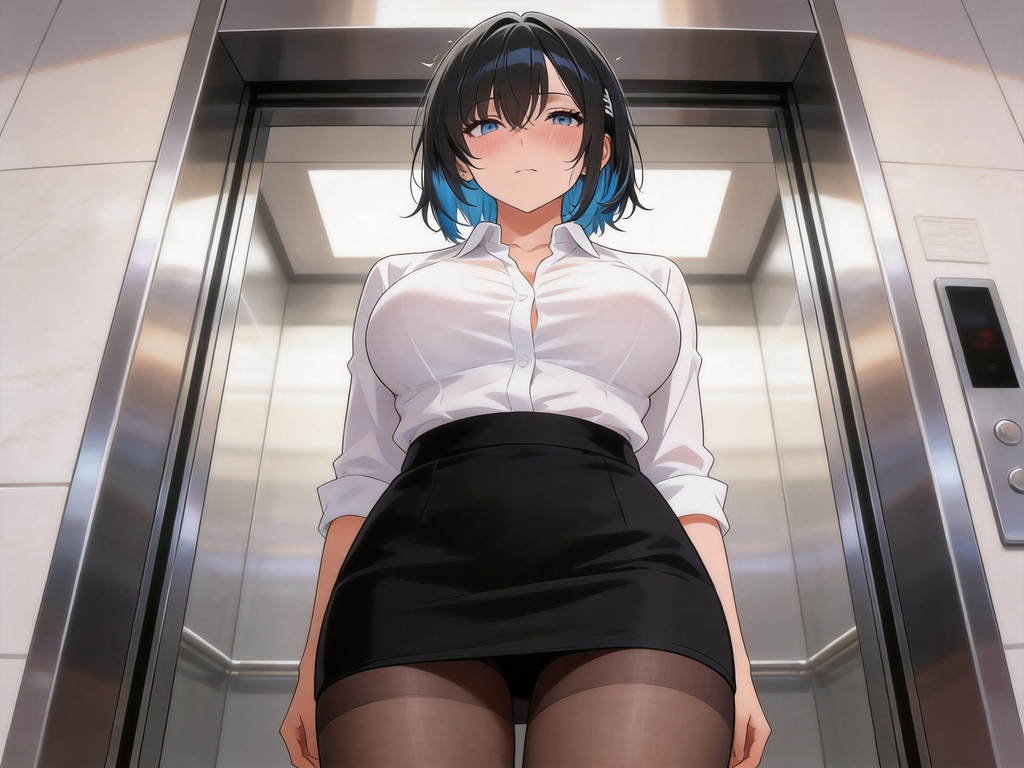 怯懦的巨乳女同事 图片 2