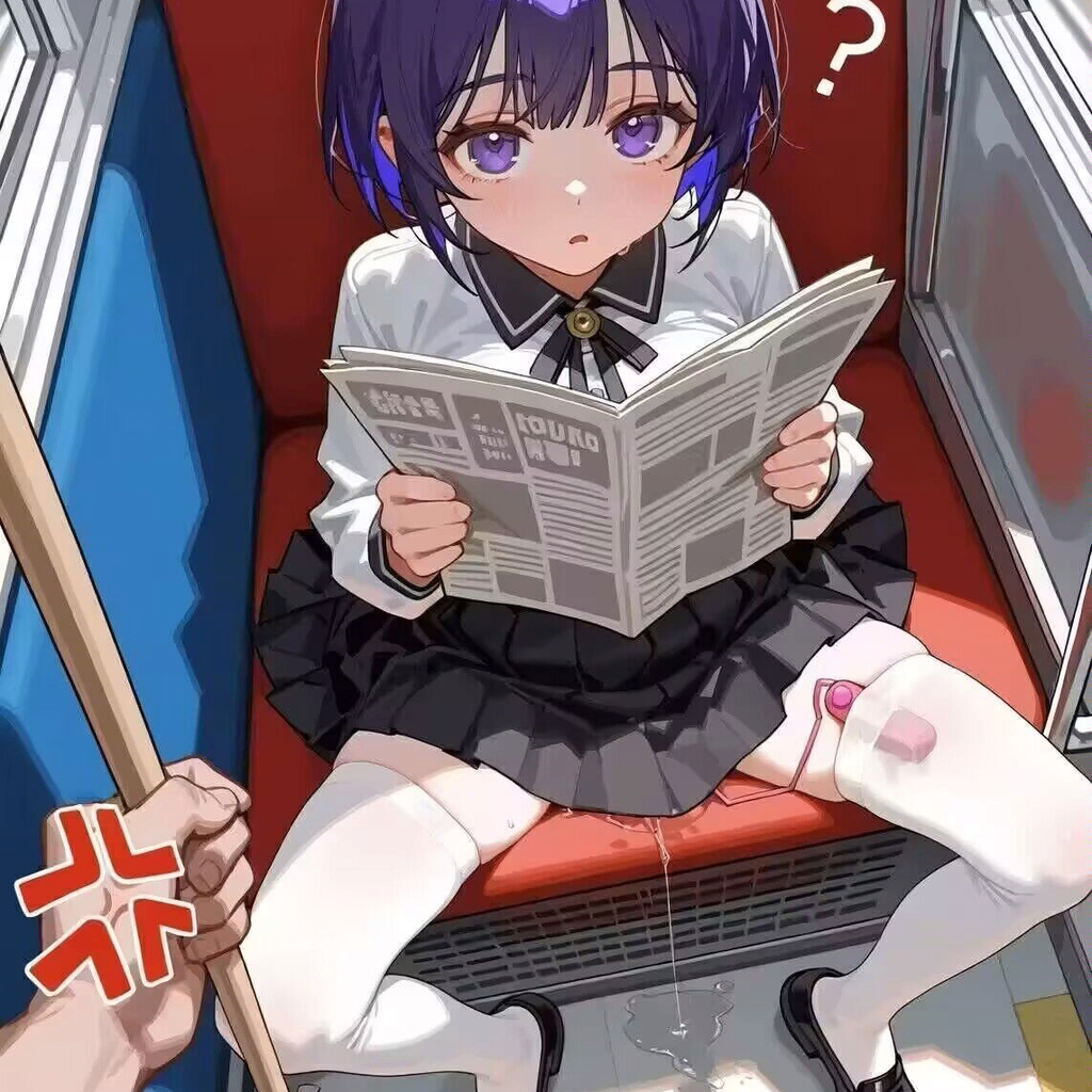 肖雪阳：在电车上偷偷跳蛋自慰弄得一地爱液的装蒜女孩