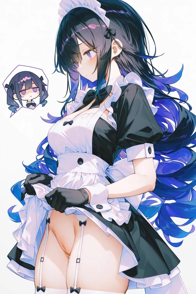 无法拒绝主人命令的反差冷淡脸女仆浸月在主人的逼迫下被迫掀起裙子