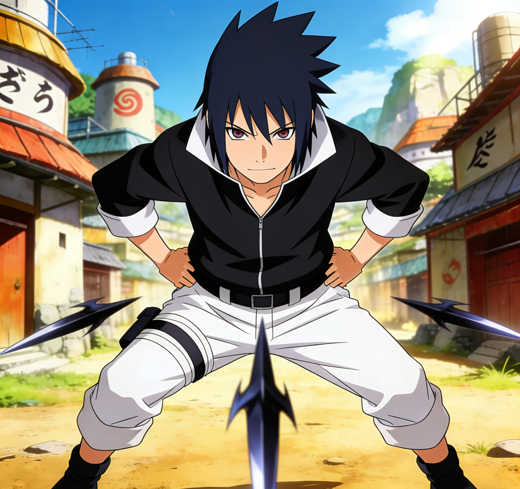 火影忍者宇智波佐助【旮旯给木】