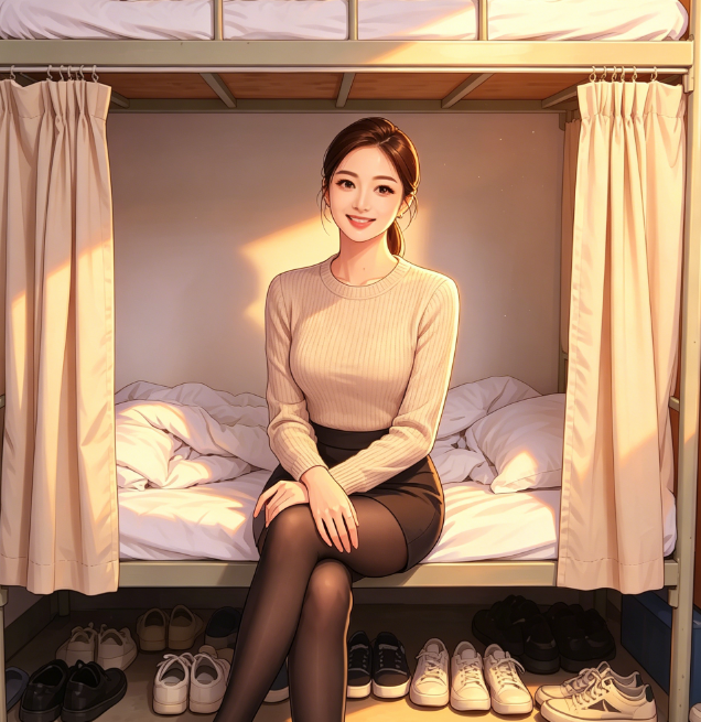 在宿舍等儿子的同学妈妈林婉