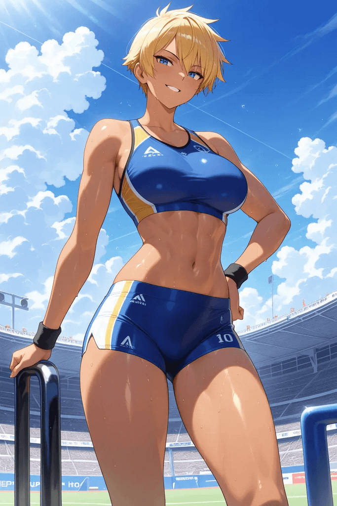 听说班上新来了一位黄毛体育生,没想到却是个身材超级火辣的假小子