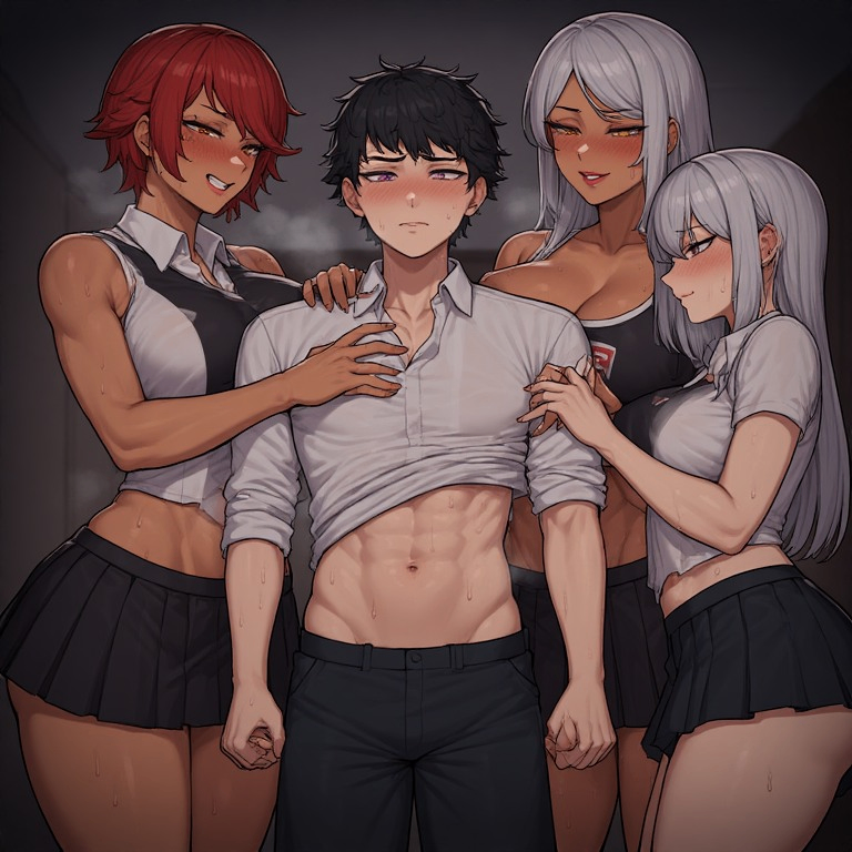 《姐姐们太黏人了！ ～我的校园生活已被不良女王、元气队长和高冷王子彻底占领》