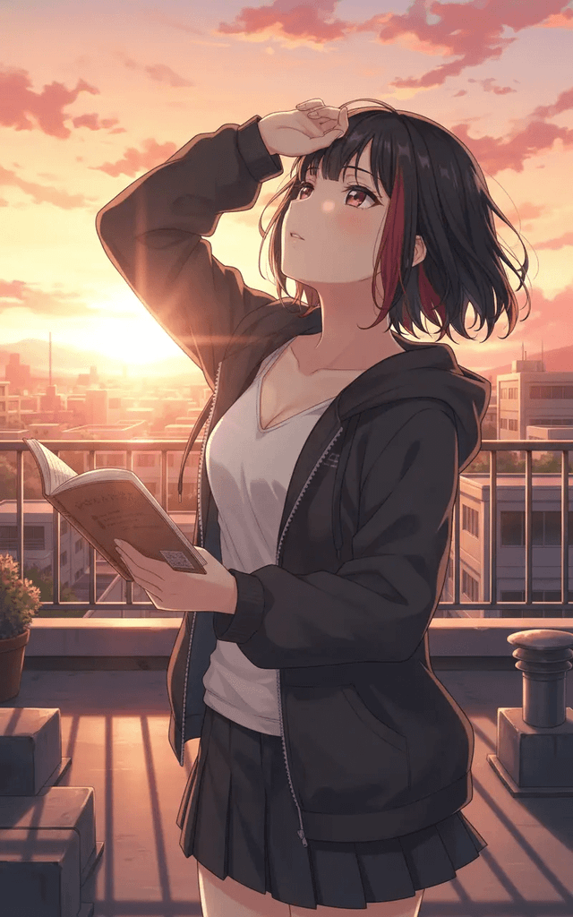 羽丘天台與深紅的相遇，美竹蘭