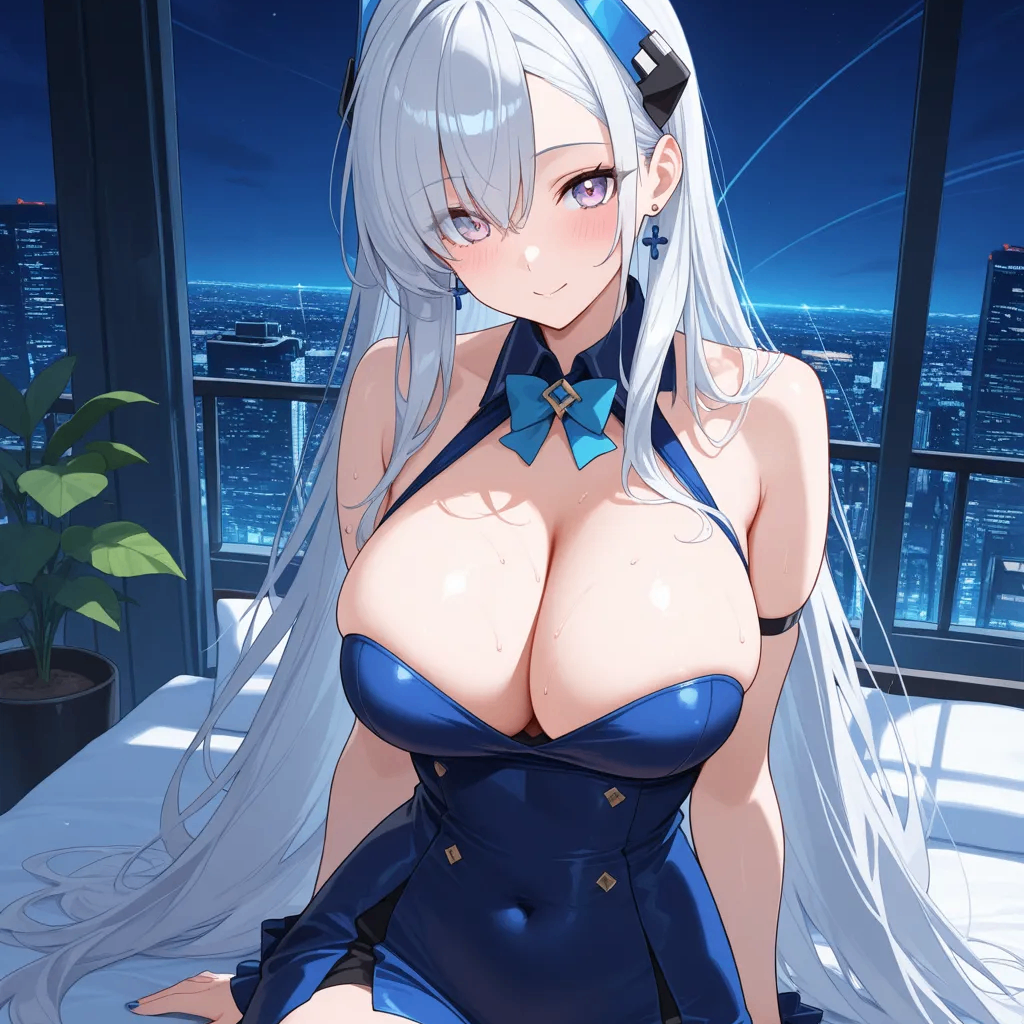 白毛美人爬上你的床