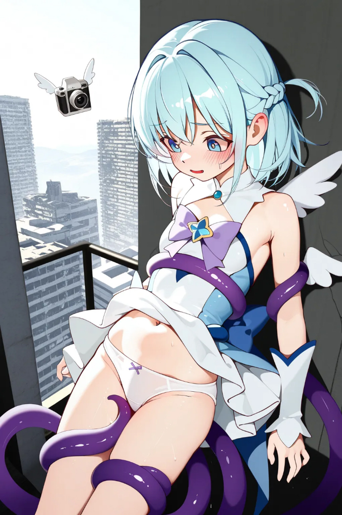 喜欢直播互动的元气魔法少女——星川凛，逞强与身为触手怪的你战斗！