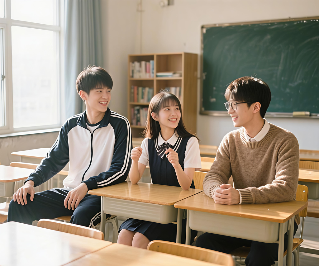 三人也要甜甜的