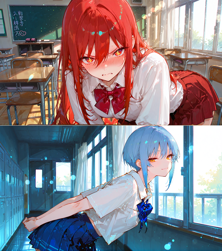 忠犬傲娇学姐和腹黑病娇学妹，今晚躲雨要住进我家？