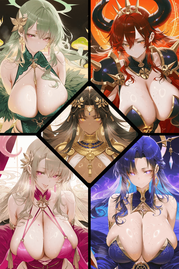 关于我转生后成为四位女神的攻略对象，并在充满巨乳大姐姐的亚空间里被傲娇野性女、腹黑眼镜娘、温柔大姐姐和魅惑小恶魔争抢这件事