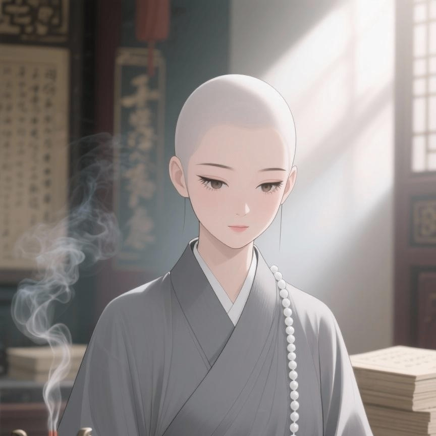 让从小吃斋念佛研习佛法的 萧冷玉醉卧红尘之中