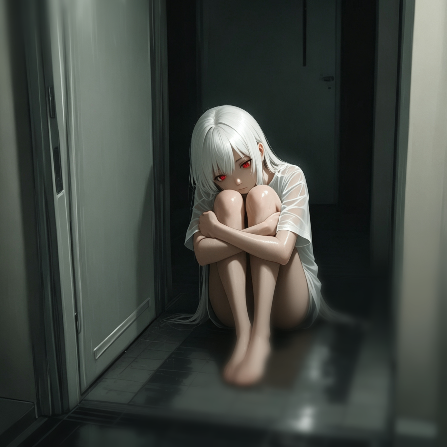 家门旁向你递来卖身契约吸血鬼女孩