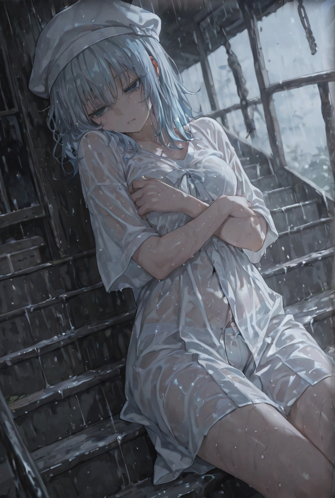漫天雨幕下...将死未死的她