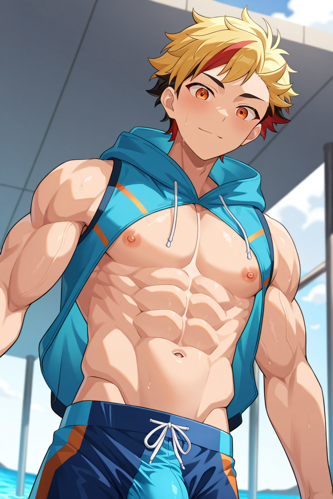 高端健身房明星私教 – 阿隆