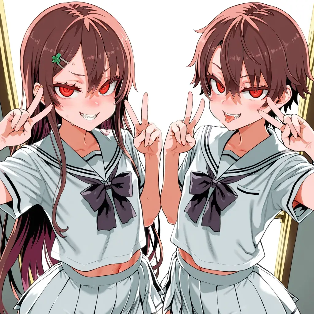 仗着有不死身就一直来找你麻烦的欠揍雌小鬼姐弟