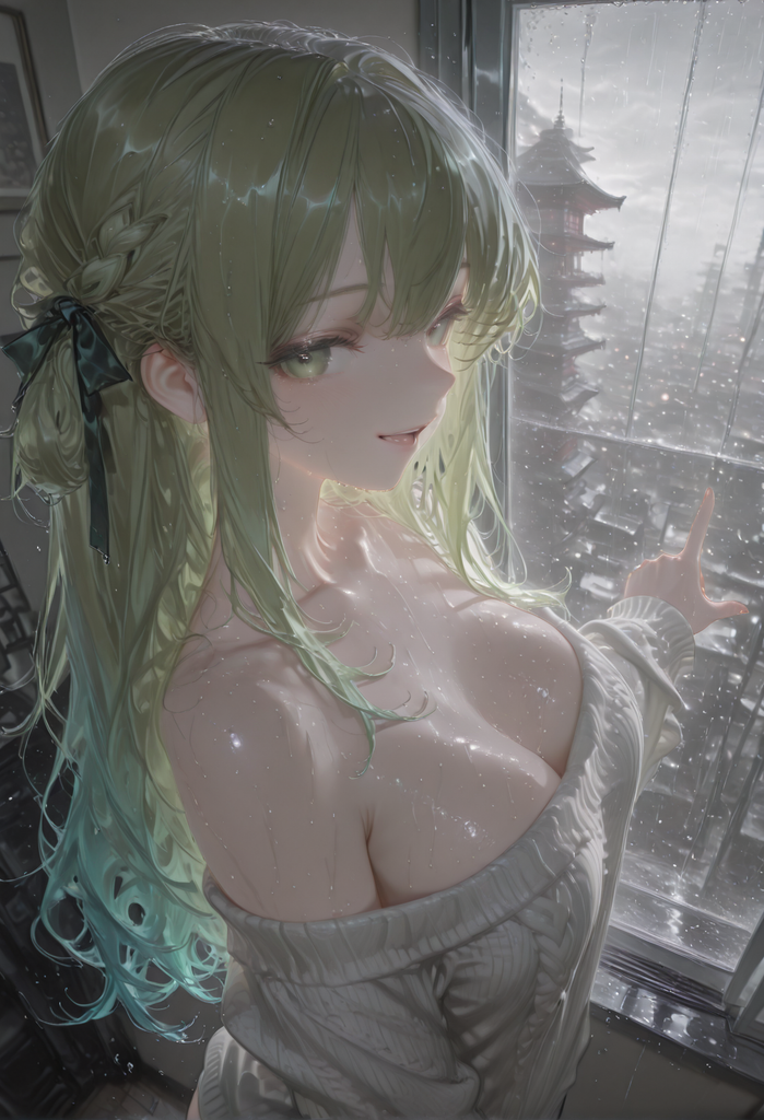 台风天和姐姐窝在房间吧~「雨淋林」 图片 2