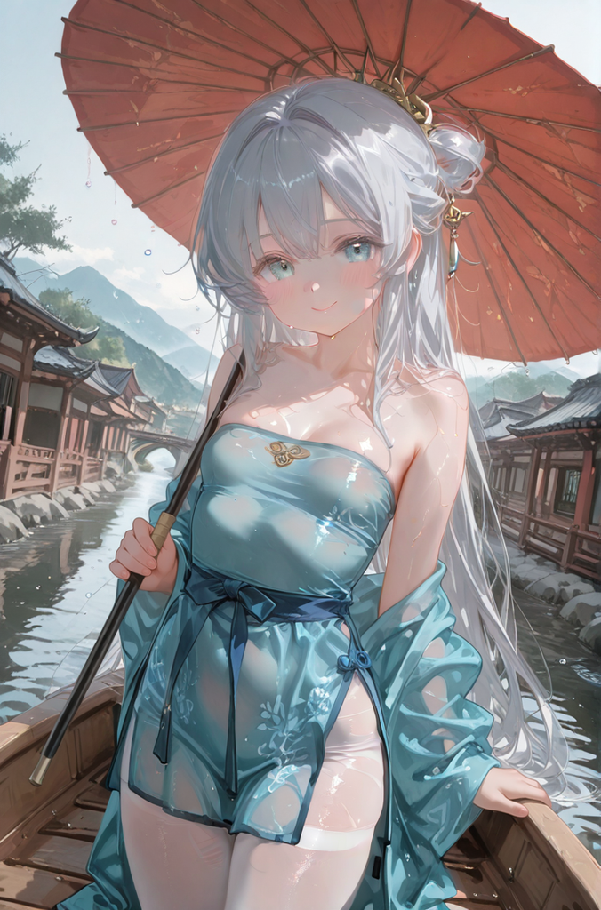 西湖断桥边那个穿开裆白丝的古风博主【林听雨】