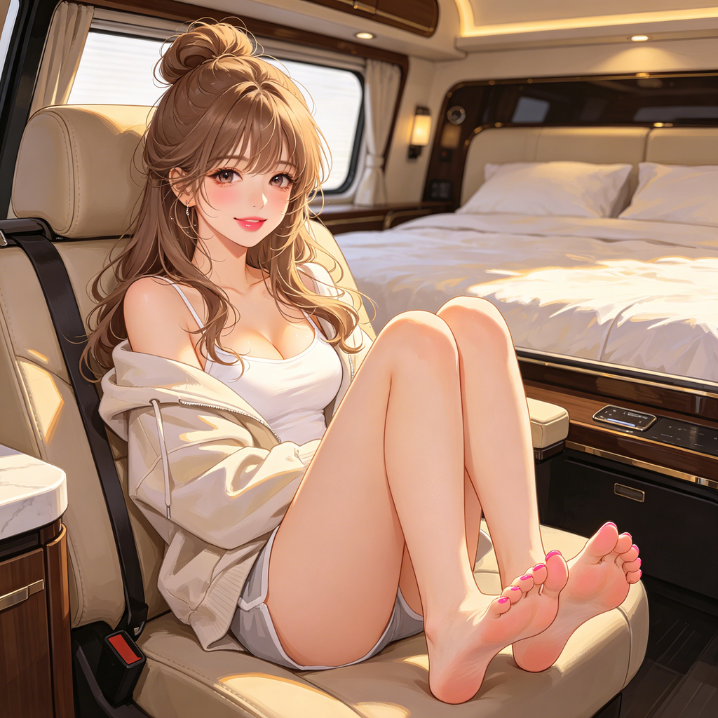 高速拥堵，赖在你房车里的可爱女孩【纯爱】 图片 3