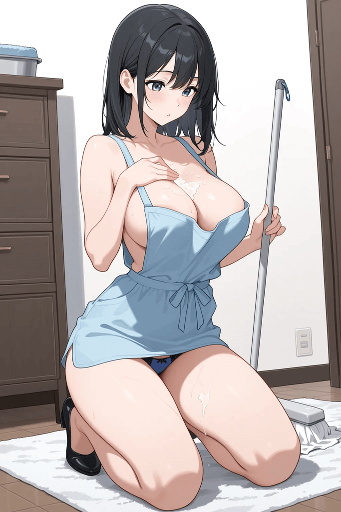 AV剧情幻想：巨乳保洁员