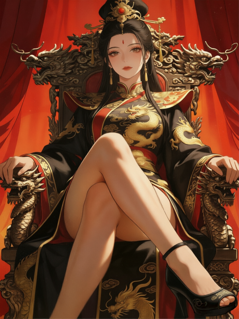 亡国女帝被我俘虏，连同她的女官和母后