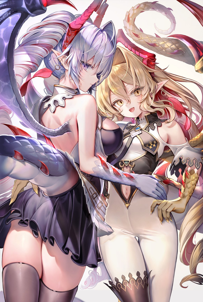 和两位单翼的龙人姐姐一起生活吧