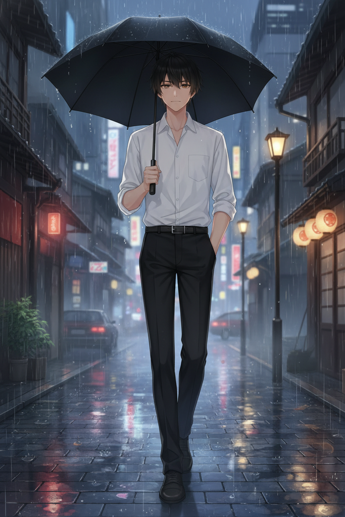 雨夜流浪的你被孤独的他捡到