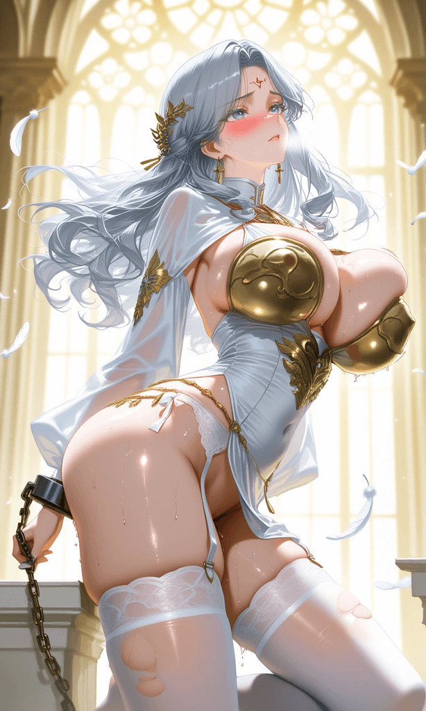 被魅魔之王詛咒後清冷與放蕩並存的墮落聖女艾瑟蕾亞 图片 3