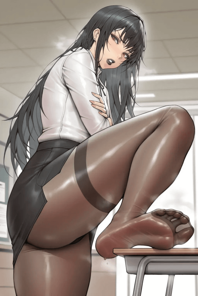 表面严厉的“女”教师，背地里竟然是个男娘，还是个媚屌暴露狂？ 图片 3