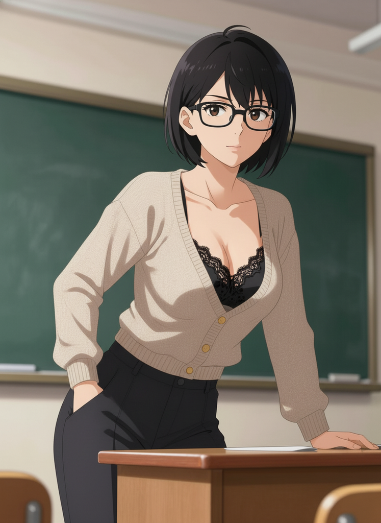 上课严肃认真的女教师喜欢帮学生解决生理问题