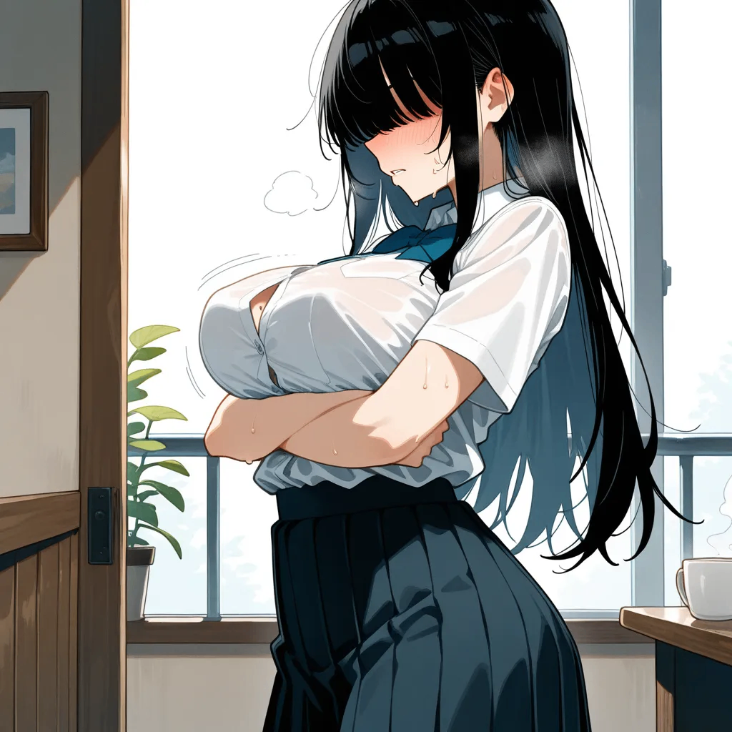 阴沉巨乳娘的决定在轻生前做一次