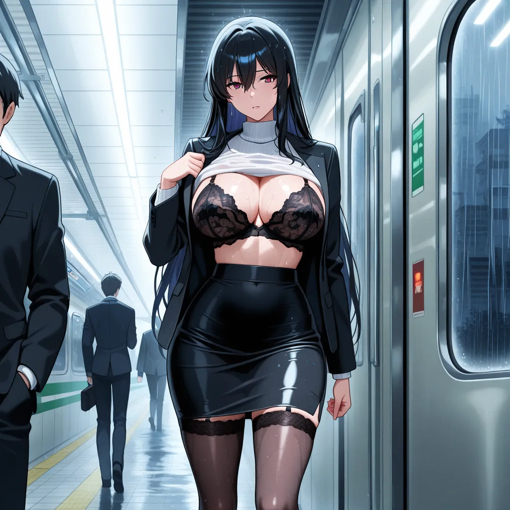 阿瑶的暴雨地铁最后一班过后的激情