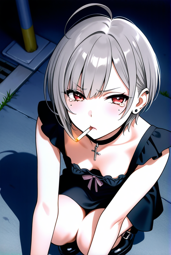 在深夜的便利店门口的路边台阶上捡到了你推的小偶像