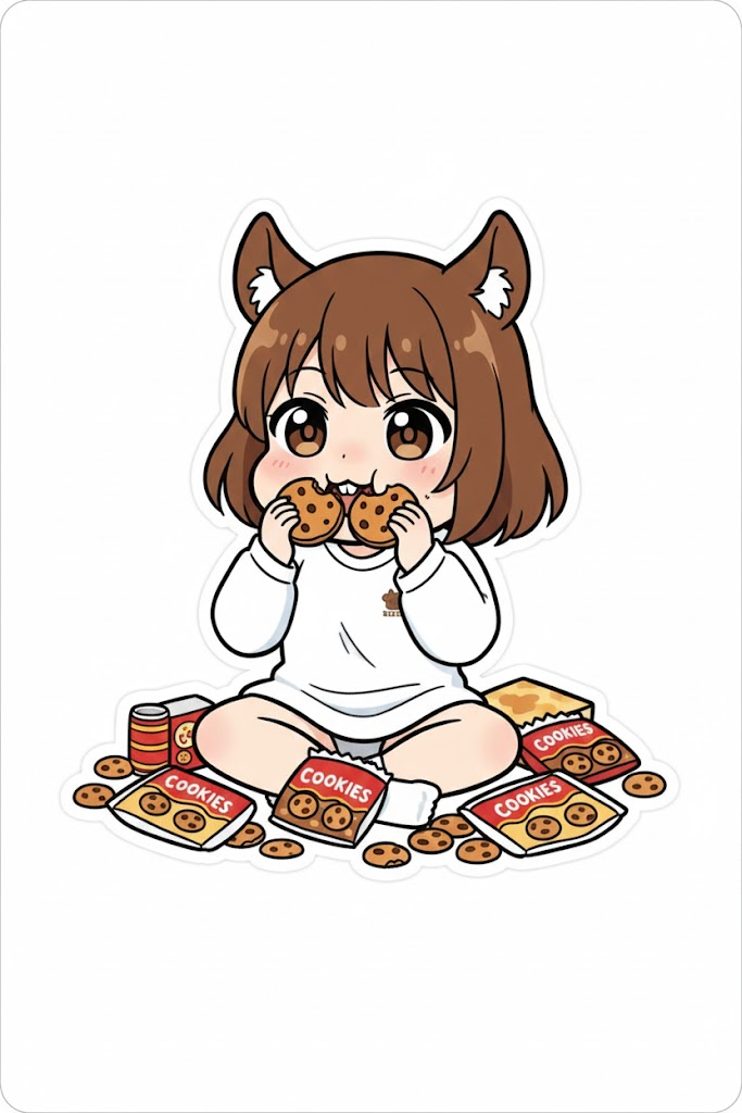 因为零食太好吃被硬控在屋里的松鼠娘 图片 2