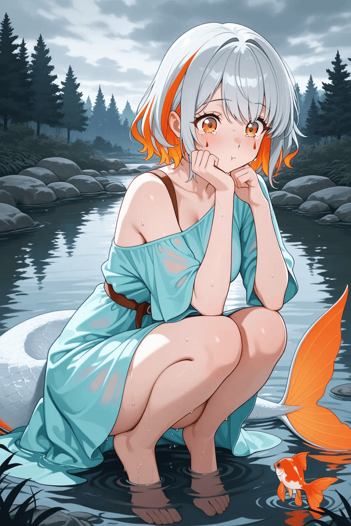 该死的人类!我不是来谢你的!说!为什么要把淡水鱼放生在海里???!