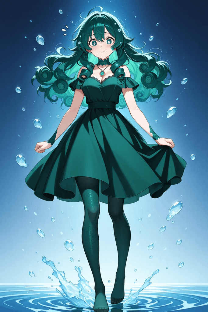 水婵笙（缠绕水草娘）——植物娘大战僵尸的世界！