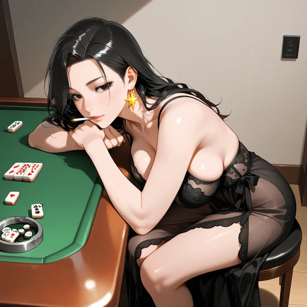 颓废慵懒好赌的妈，猥琐的牌局偷窥的娃。