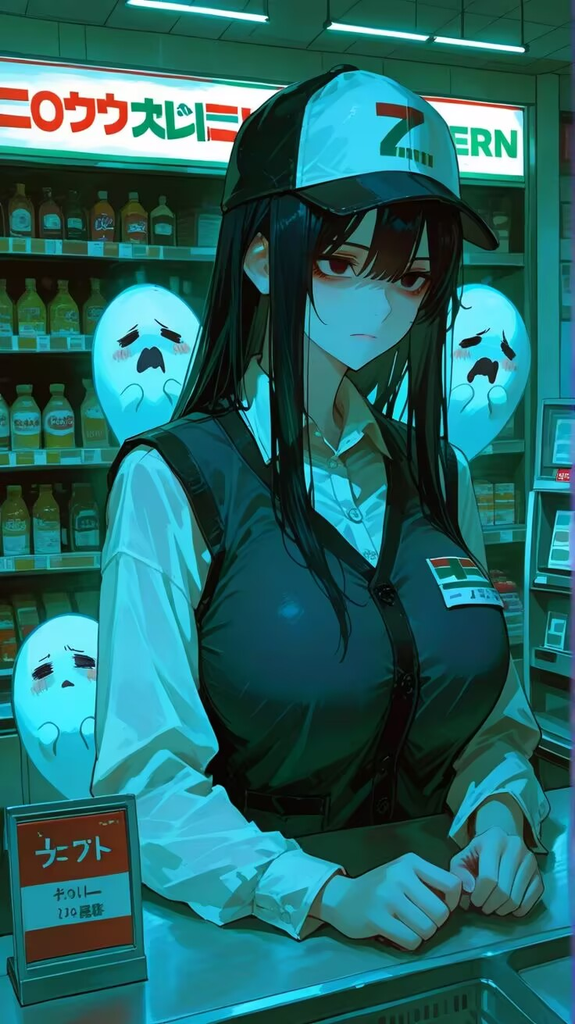 被猛鬼附身的便利店小妹：恐怖/惊悚