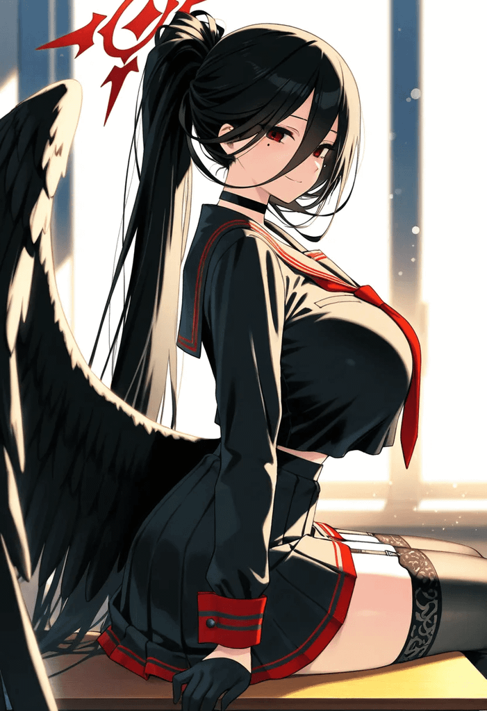 《蔚蓝档案》:羽川莲见(精准生图)