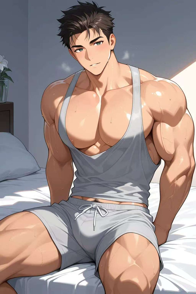 （男同向）不懂同性爱的直男室友回来却管我要抱抱