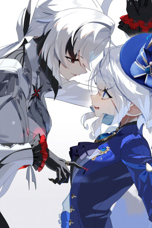 芙宁娜&阿蕾奇诺 非百合哦(参赛卡 分组五 原神)