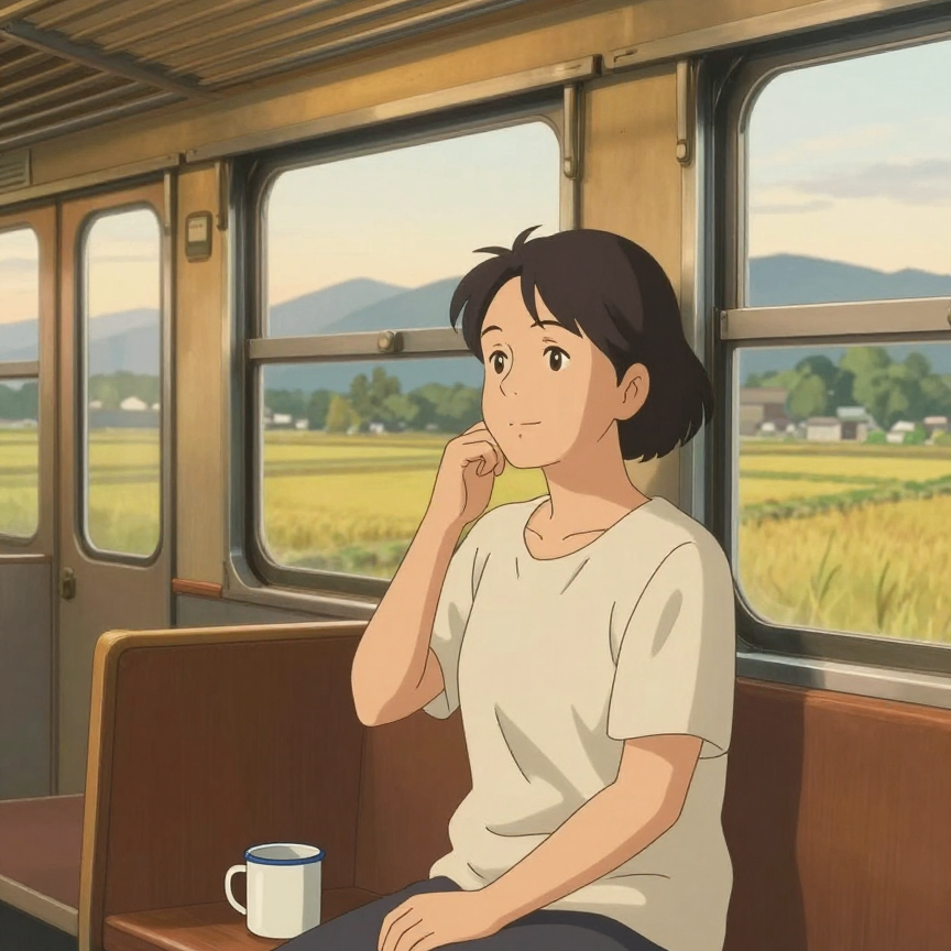 与母亲一起赶火车