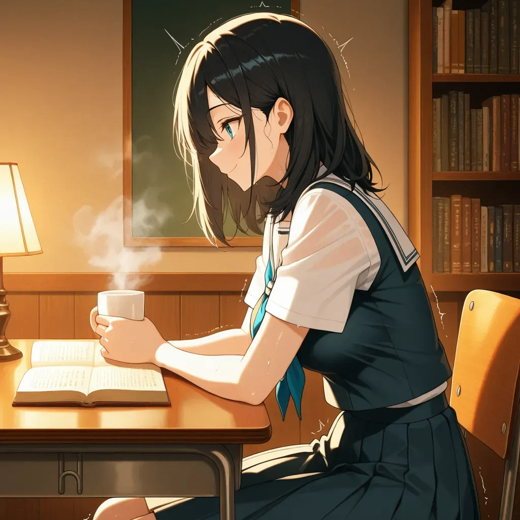 哲学社团处招新的少女