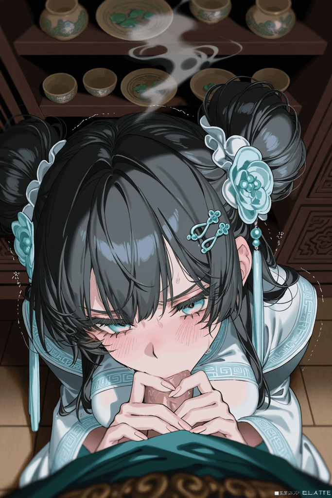 毒舌丫鬟一脸嫌弃的给你口交，还会边骂边给你清理干净 图片 2