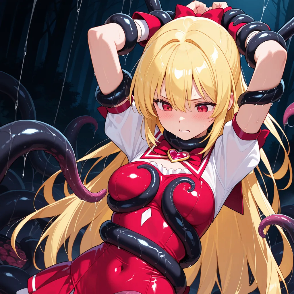 成为魔法少女后遭遇了强大怪物